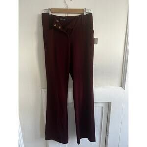 SIZE 2 BURGUNDY NY&CO PANTS , as is